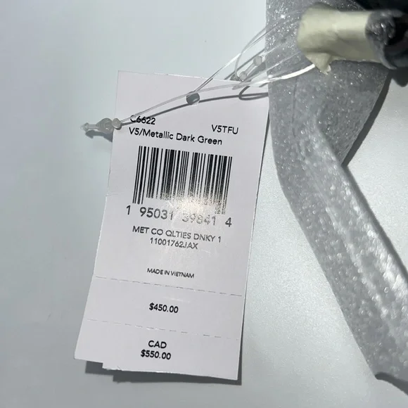 💚🪅NWT COACH DINKY 18 QUILTED BAG IN METALLIC DARK GREEN - Picture 14 of 15